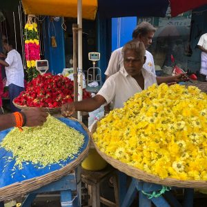 Besuch des Blumenmarktes in Bangalore